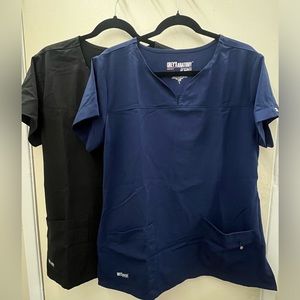 Grey’s Anatomy scrub tops set of 2